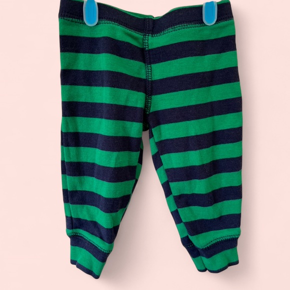 Carter’s Newborn Striped Appliqué Bottom Baby Unisex Pants - Picture 1 of 5